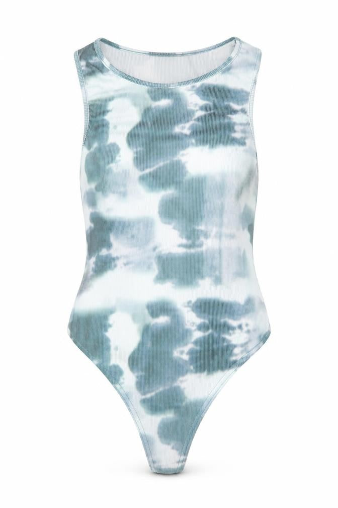 Womens UK Size 8 PRETTYLITTLETHING One-Piece Green Bodysuit