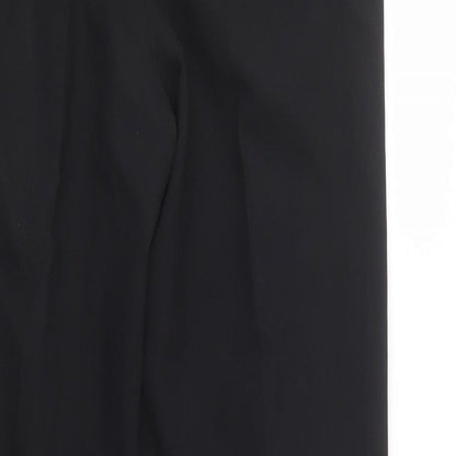 M&S Mens Black  Polyester Dress Pants Trousers Size 30 L31 in Regular Button