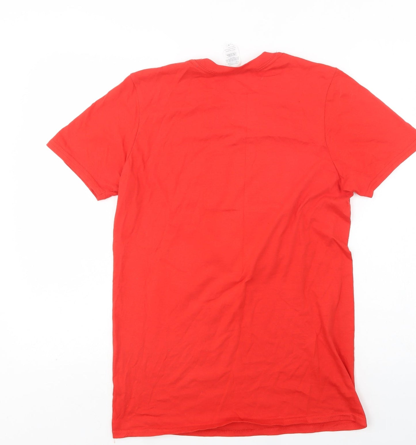 Womens UK Size S Gildan Red Basic T-Shirt