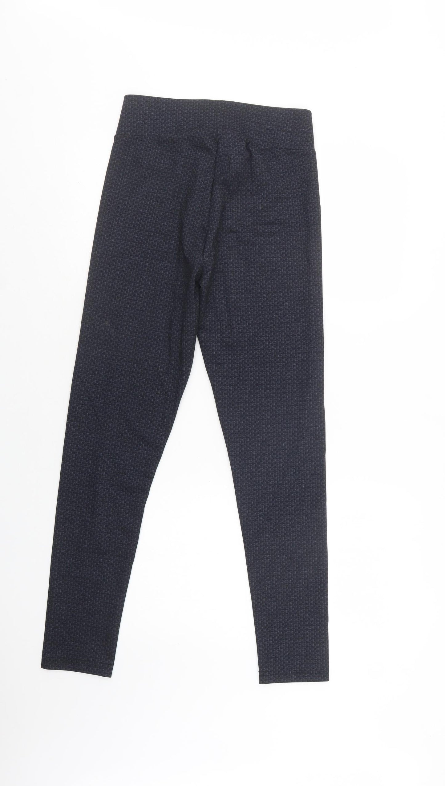 Nutmeg Womens Blue Geometric Viscose Jegging Leggings Size 8 L32 in
