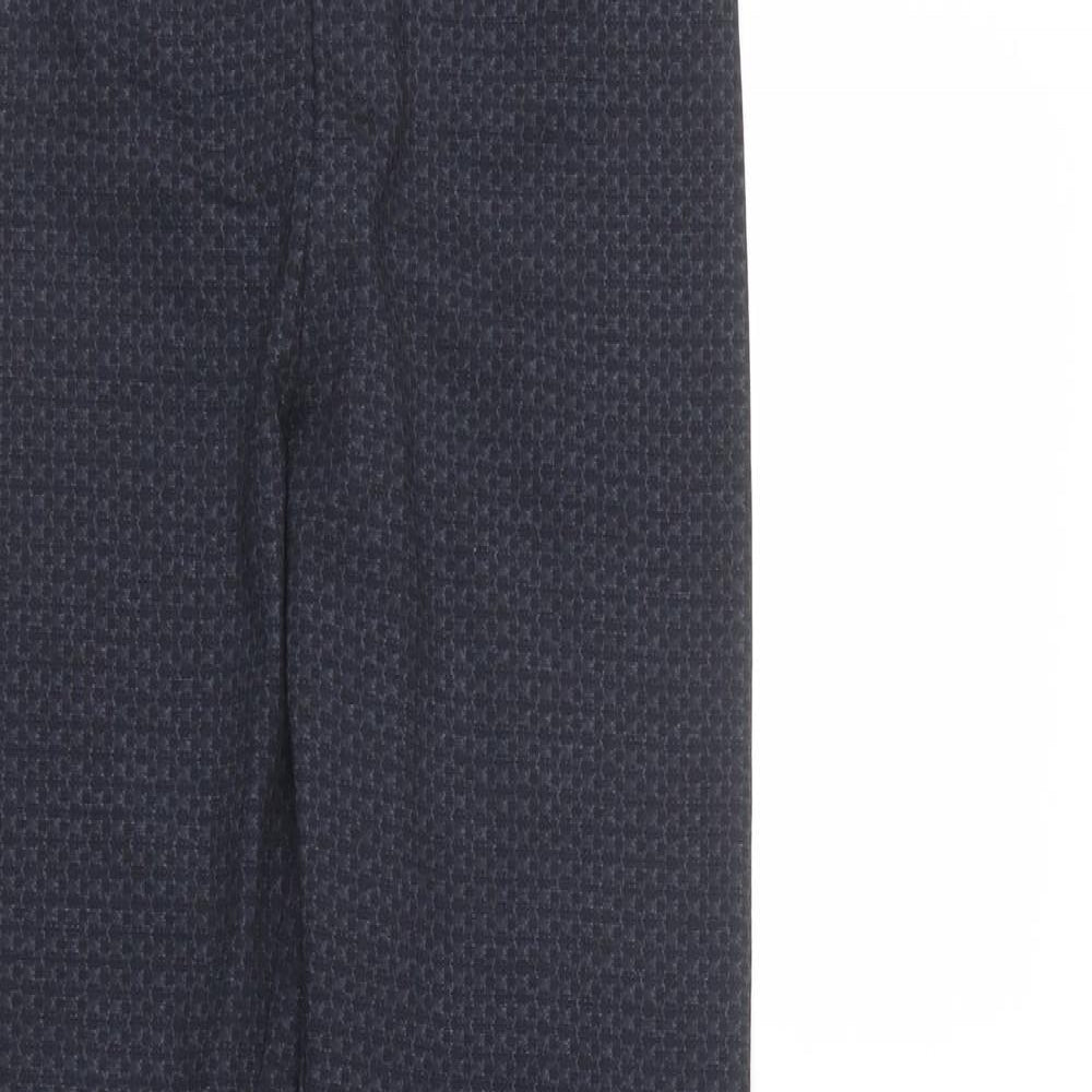 Nutmeg Womens Blue Geometric Viscose Jegging Leggings Size 8 L32 in