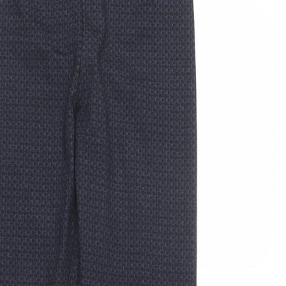 Nutmeg Womens Blue Geometric Viscose Jegging Leggings Size 8 L32 in