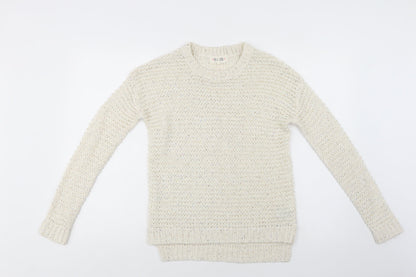 Womens UK Size 8 New Look Ivory Pullover Jumper