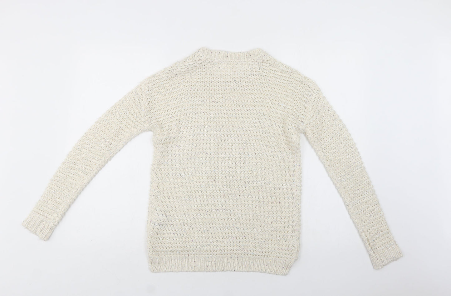 Womens UK Size 8 New Look Ivory Pullover Jumper