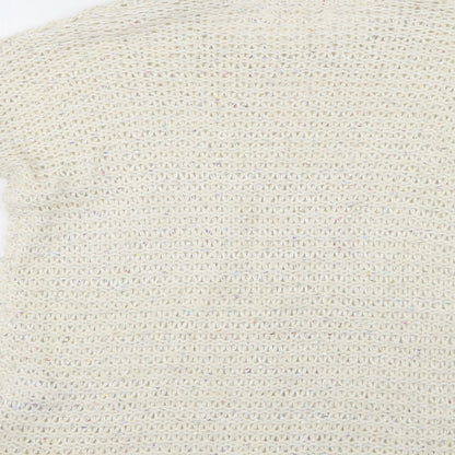 Womens UK Size 8 New Look Ivory Pullover Jumper