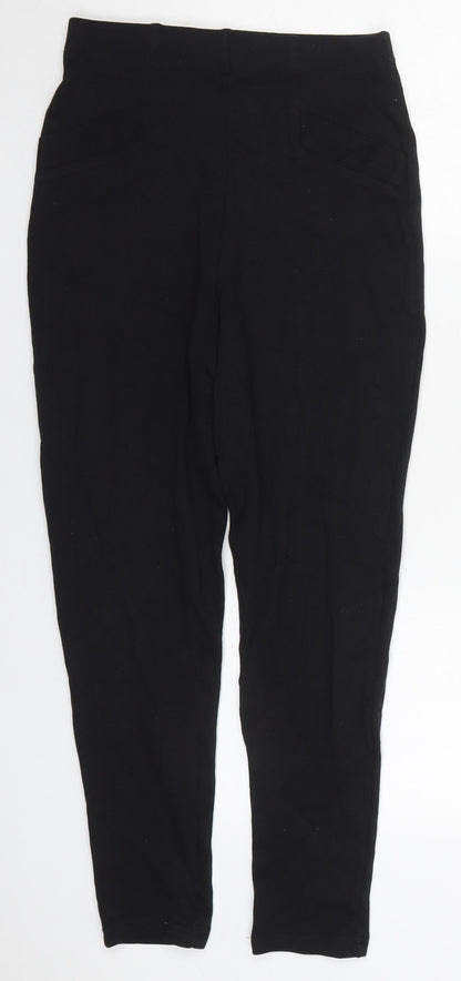 By Design Womens Black  Cotton Carrot Leggings Size M L25 in
