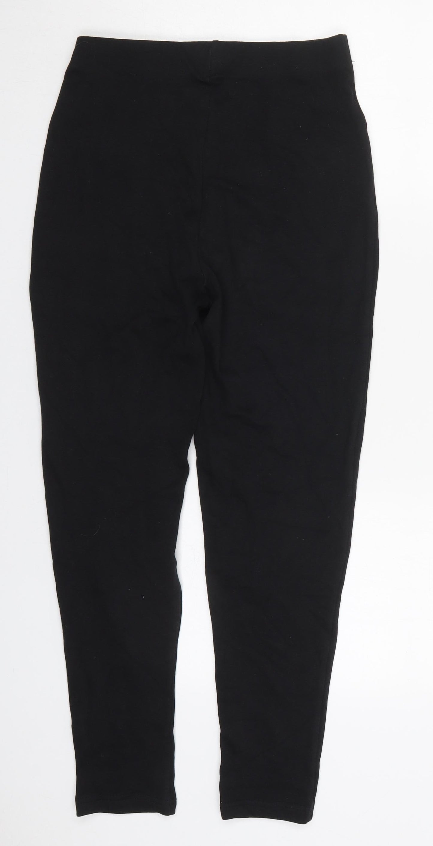 By Design Womens Black  Cotton Carrot Leggings Size M L25 in