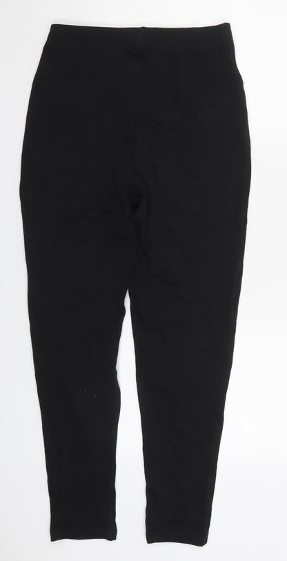 By Design Womens Black  Cotton Carrot Leggings Size M L25 in
