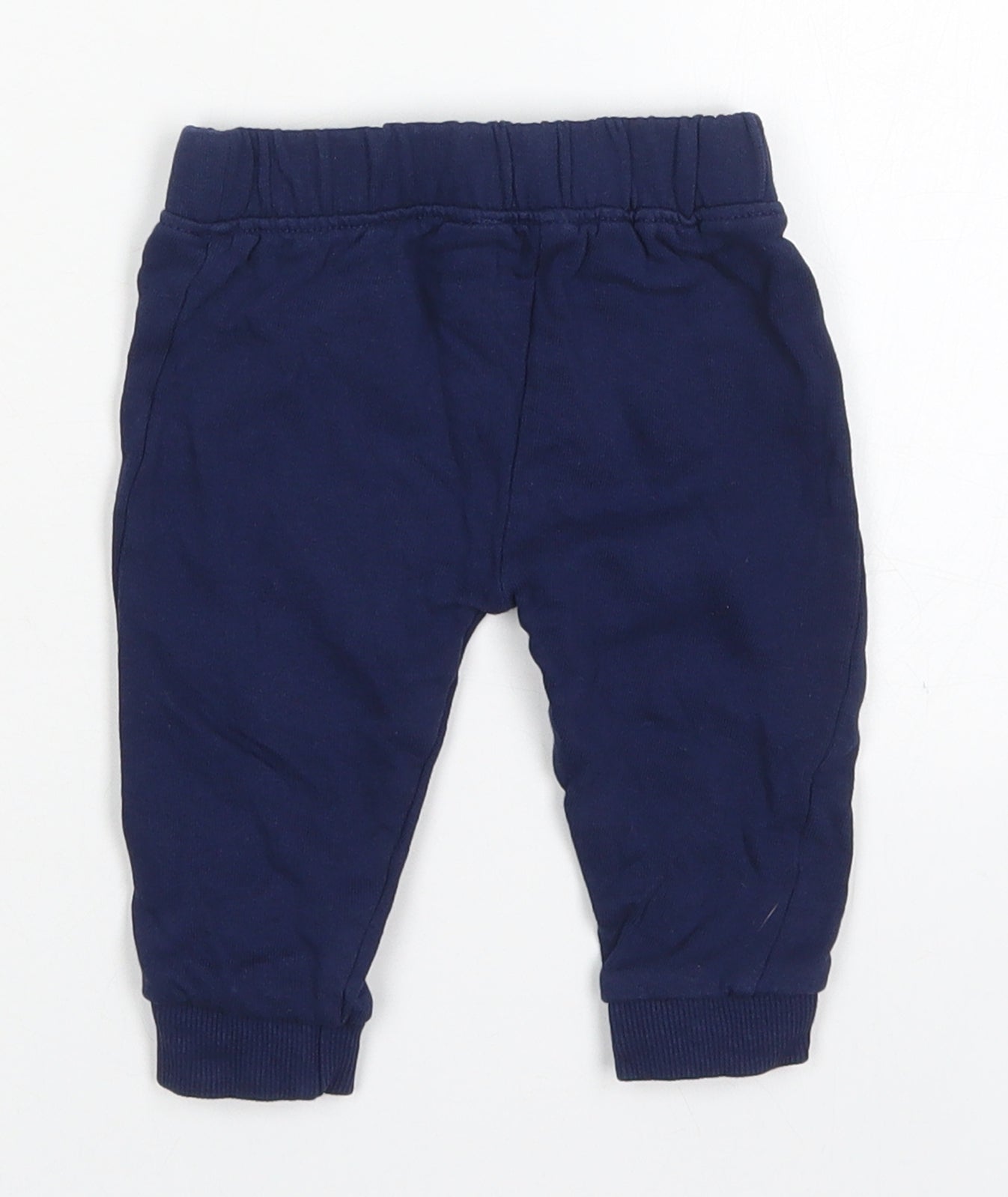 M&Co Baby Blue  Cotton Sweatpants Trousers Size 3-6 Months  Drawstring