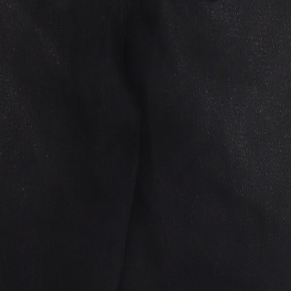 SheIn Womens Black  Cotton Mom Jeans Size S L26.5 in Regular Button