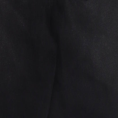 SheIn Womens Black  Cotton Mom Jeans Size S L26.5 in Regular Button