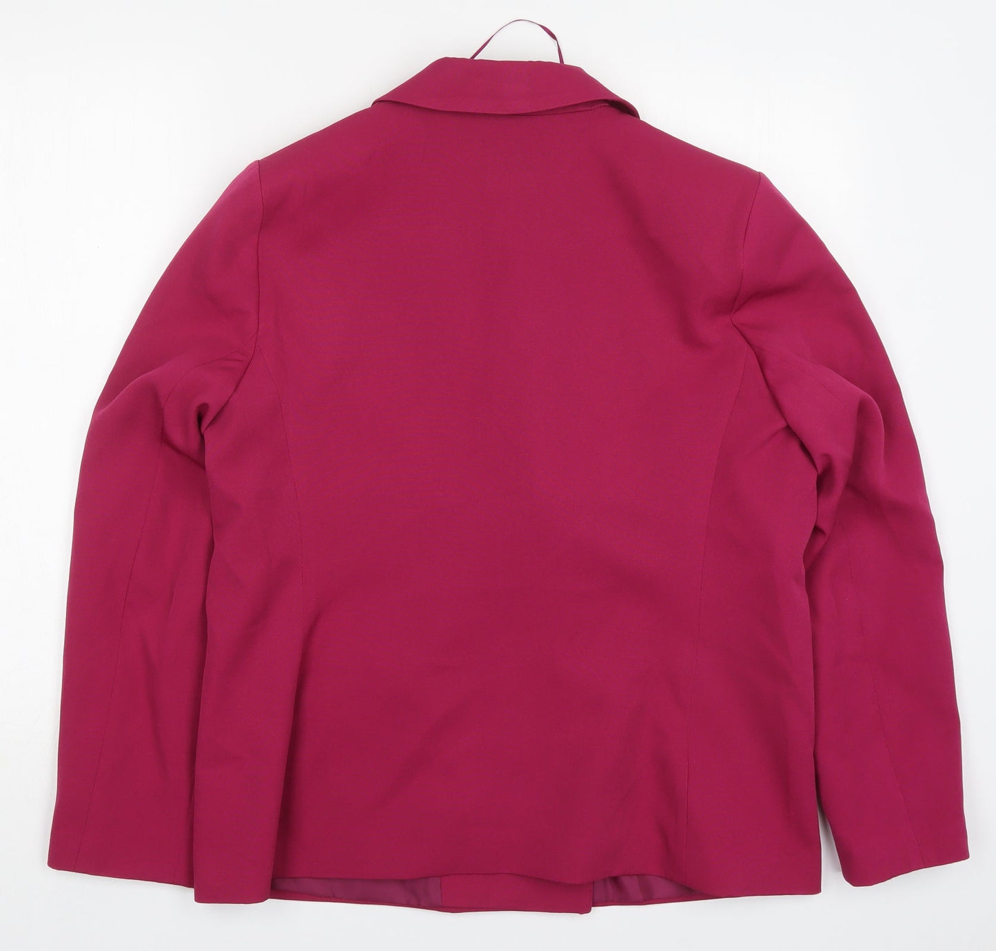 TU Womens Pink  Polyester Jacket Suit Jacket Size 14