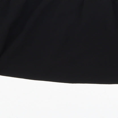 Womens UK Size 8 Missguided Black Cropped Blouse