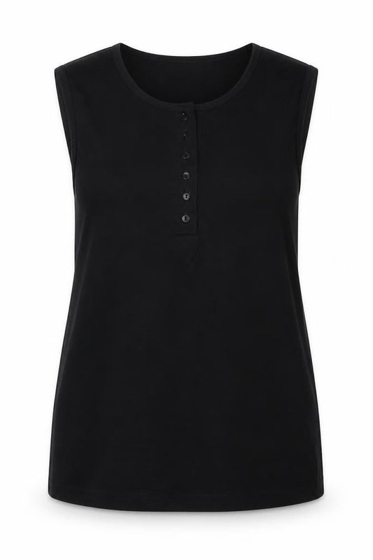 Womens UK Size 14 Betty Barclay Black Basic Tank