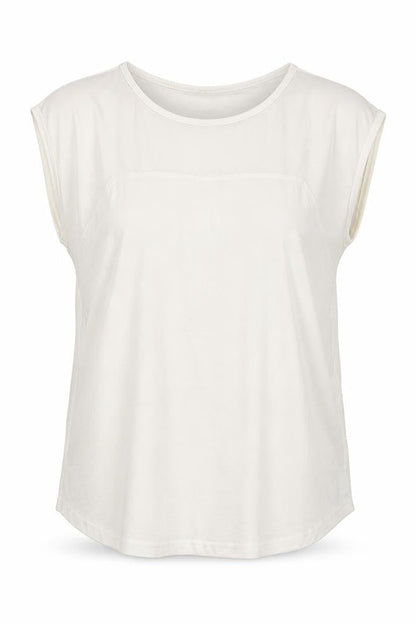 Roman Womens White  Viscose Basic T-Shirt Size 14 Round Neck