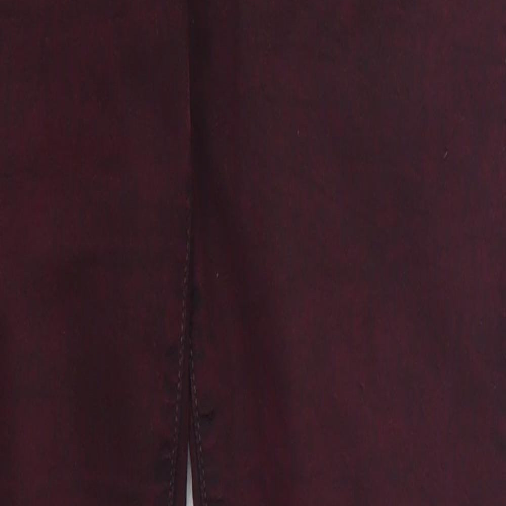 Topshop Womens Purple  Cotton Skinny Jeans Size 28 in L27 in Regular Button