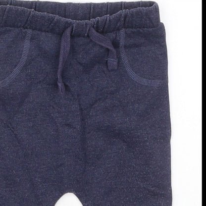 TU Boys Blue  Cotton Snow Pants Trousers Size 6-9 Months  Drawstring