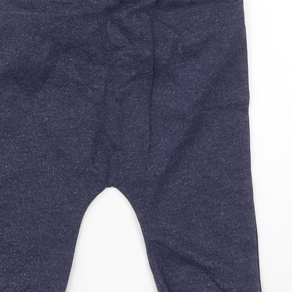 TU Boys Blue  Cotton Snow Pants Trousers Size 6-9 Months  Drawstring