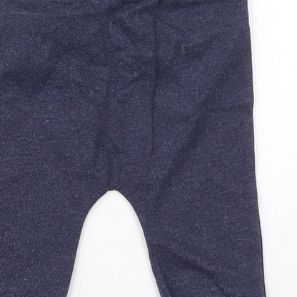 TU Boys Blue  Cotton Snow Pants Trousers Size 6-9 Months  Drawstring