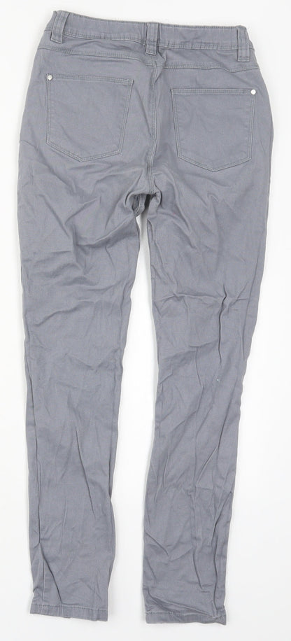 Denim Co Girls Grey  Cotton Skinny Jeans Size 12-13 Years  Regular Button