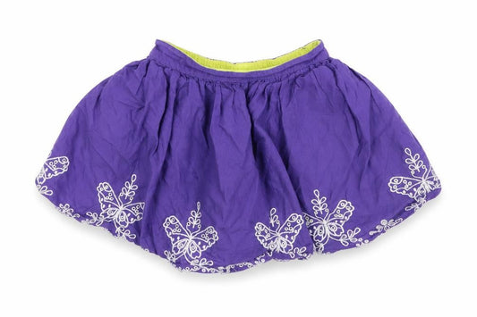 Front view of Mini LCub girls’ purple cotton tutu skirt, size 3-4, years regular