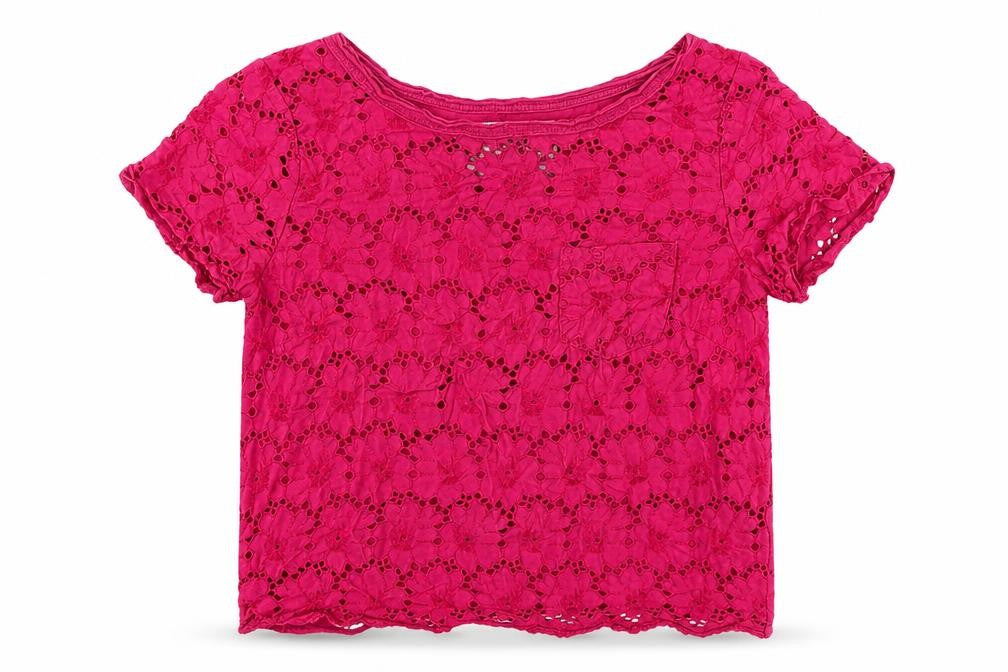 Womens UK Size 10 Falmer Heritage Pink Basic T-Shirt