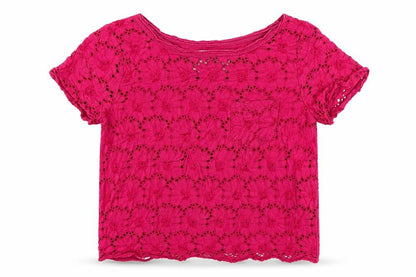 Womens UK Size 10 Falmer Heritage Pink Basic T-Shirt