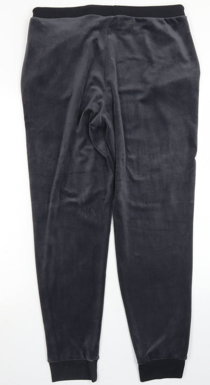 Avenue Womens Grey  Polyester Jogger Trousers Size M L28 in Regular Drawstring