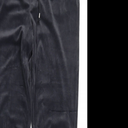 Avenue Womens Grey  Polyester Jogger Trousers Size M L28 in Regular Drawstring