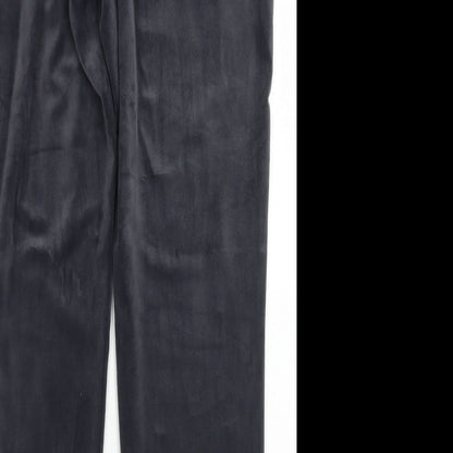 Avenue Womens Grey  Polyester Jogger Trousers Size M L28 in Regular Drawstring