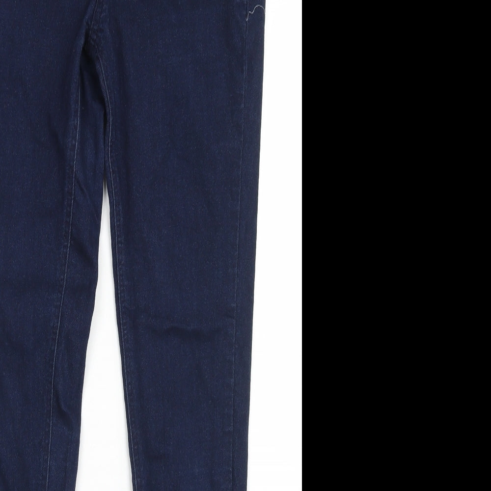 Denim Co Womens Blue  Cotton Skinny Jeans  L29 in Regular Button