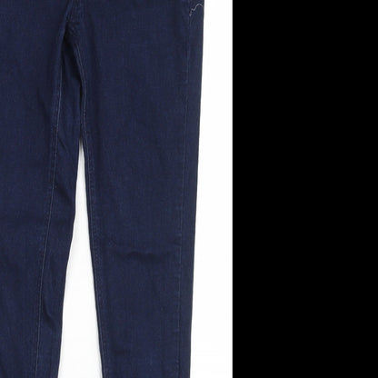 Denim Co Womens Blue  Cotton Skinny Jeans  L29 in Regular Button