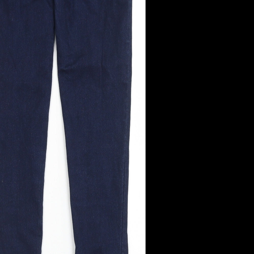 Denim Co Womens Blue  Cotton Skinny Jeans  L29 in Regular Button