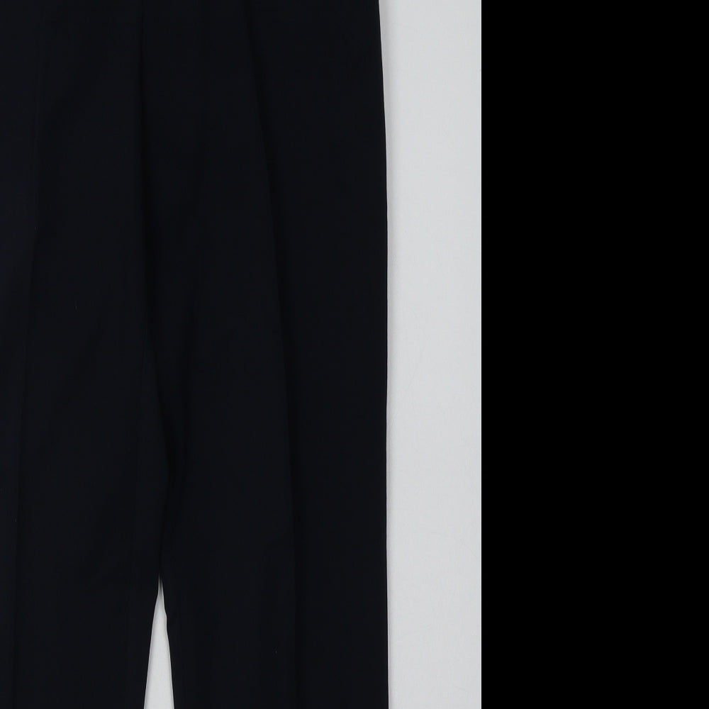 Topshop Womens Blue  Polyester Trousers  Size 10 L30 in Regular Hook & Eye