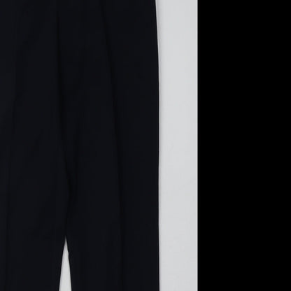 Topshop Womens Blue  Polyester Trousers  Size 10 L30 in Regular Hook & Eye