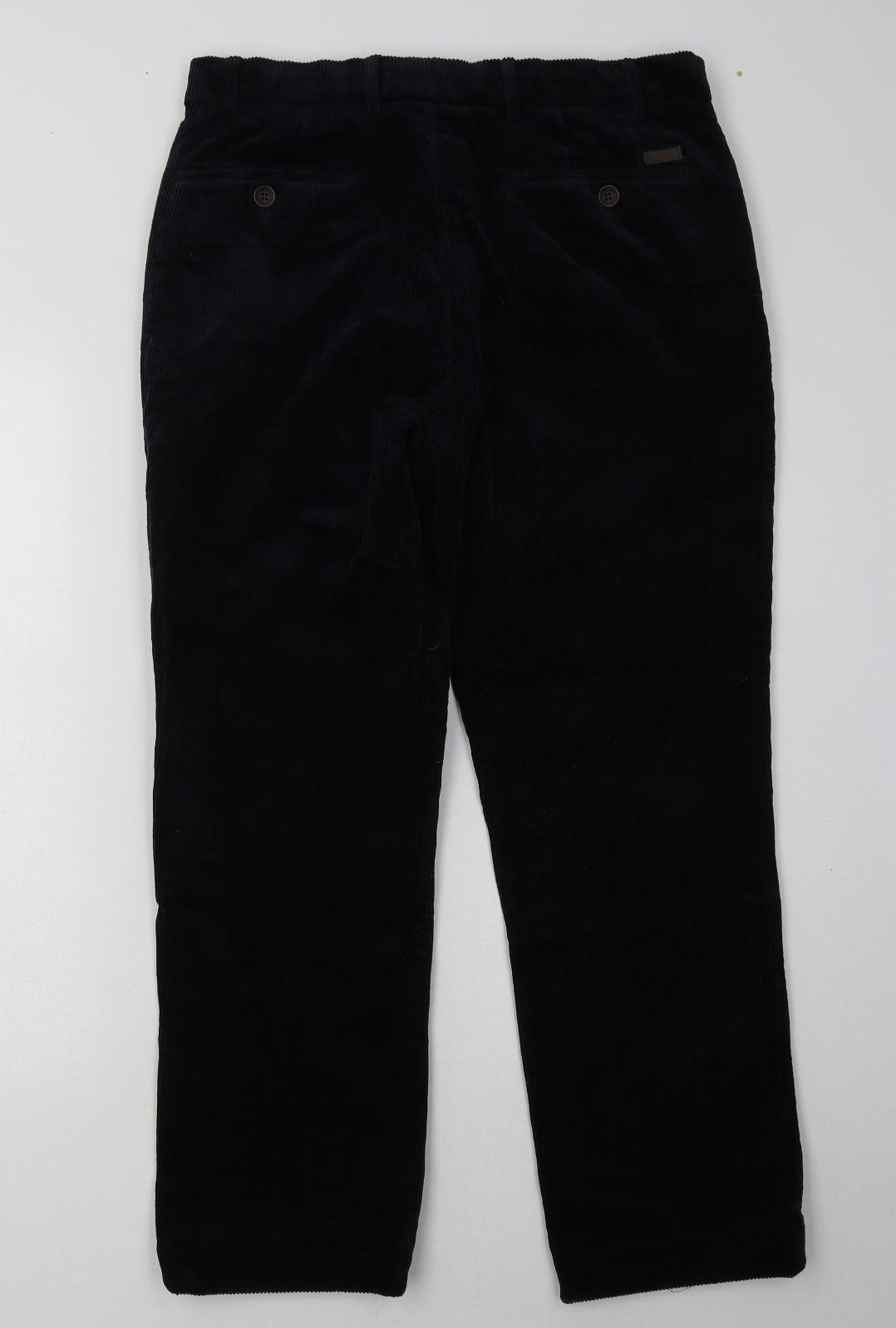 Brook Taverner Mens Blue  Cotton Capri Trousers Size 34 L28 in Regular Button