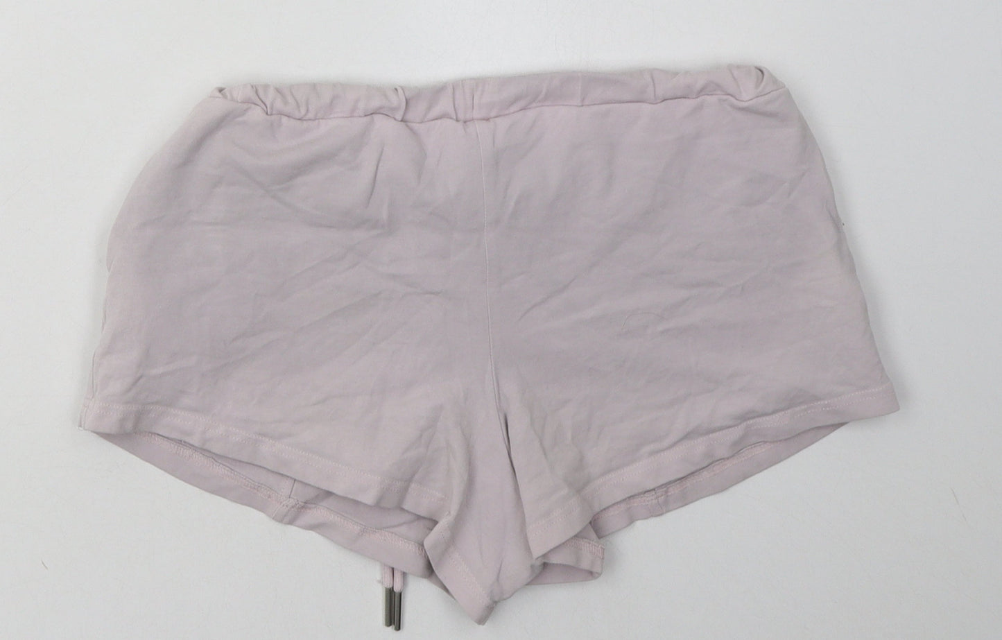 The Couture Club Womens Pink  Cotton Sweat Shorts Size S  Regular Tie