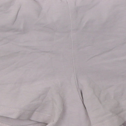 The Couture Club Womens Pink  Cotton Sweat Shorts Size S  Regular Tie