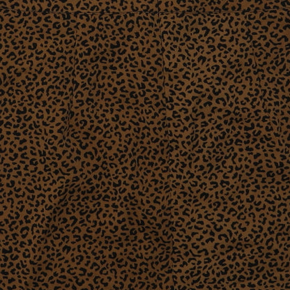 SheIn Womens Brown Animal Print Polyester A-Line Skirt Size S   Zip