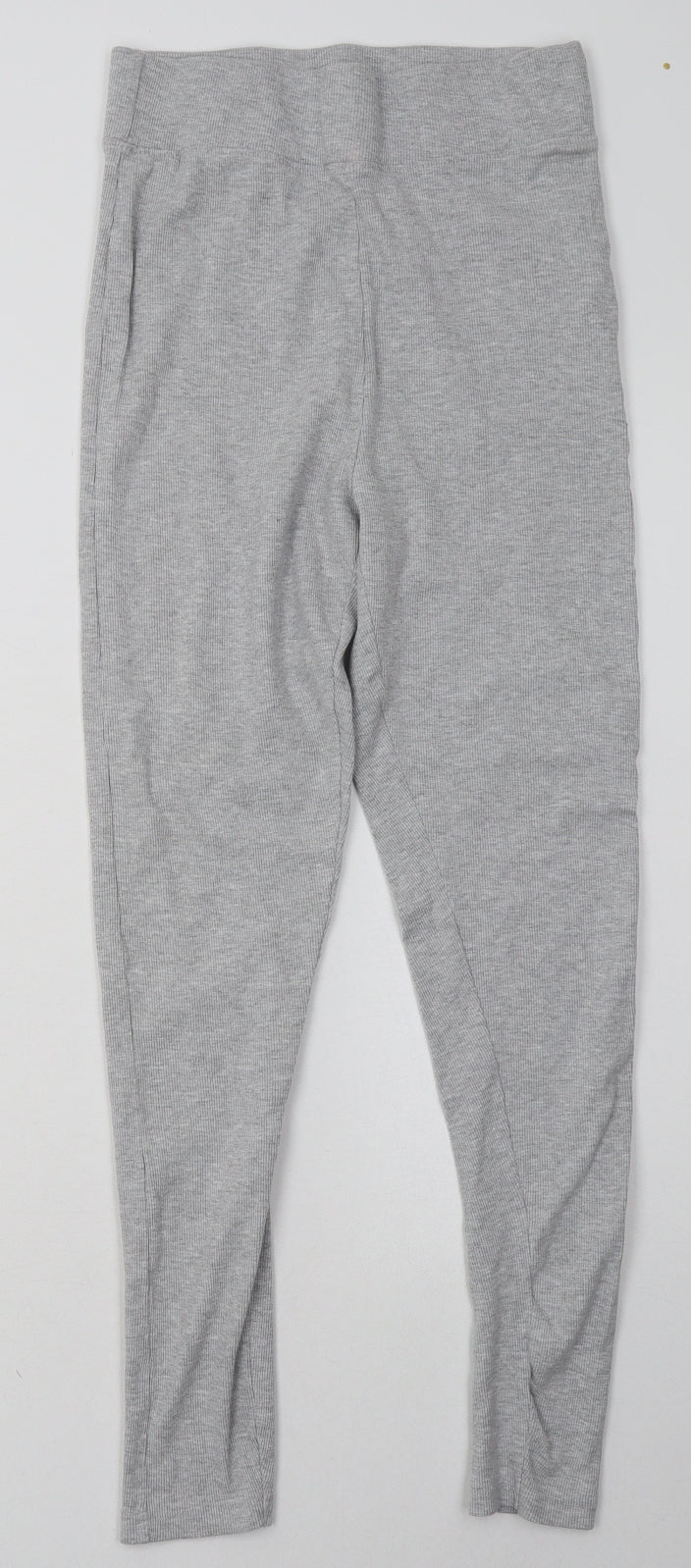 Threadbare Womens Grey  Cotton Capri Trousers Size 12 L28 in Regular