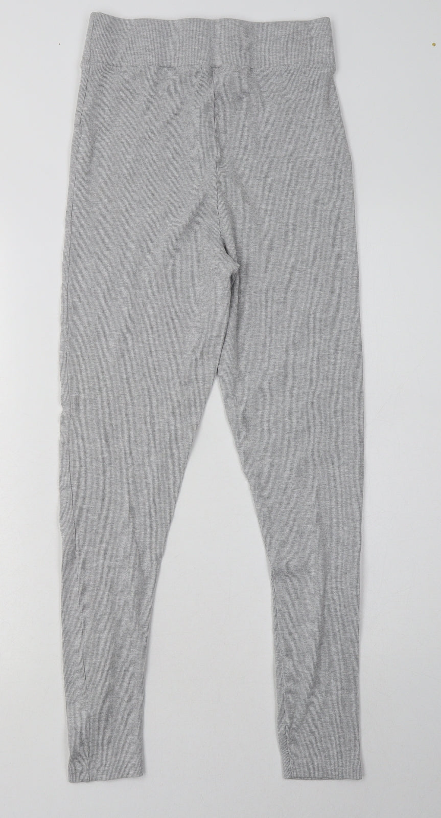 Threadbare Womens Grey  Cotton Capri Trousers Size 12 L28 in Regular
