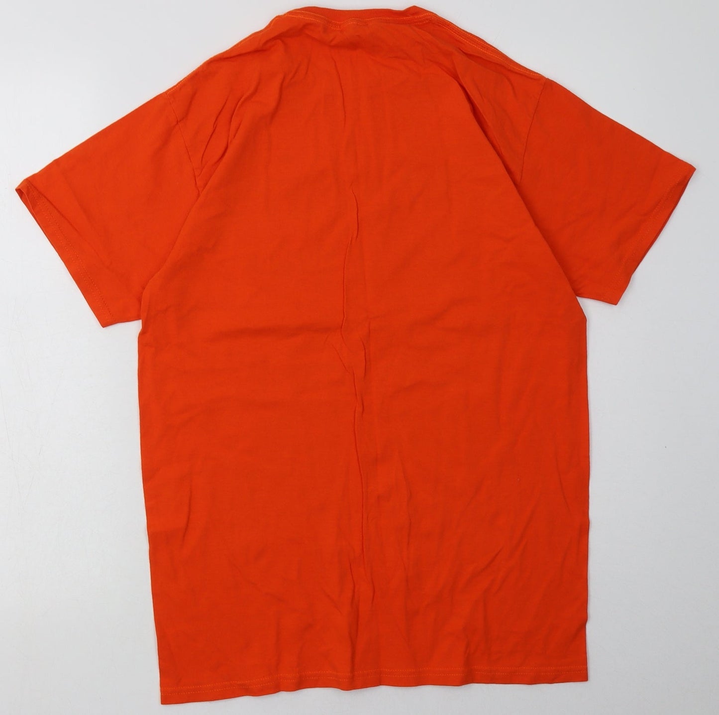 Womens UK Size M Fruit of the Loom Orange Basic T-Shirt