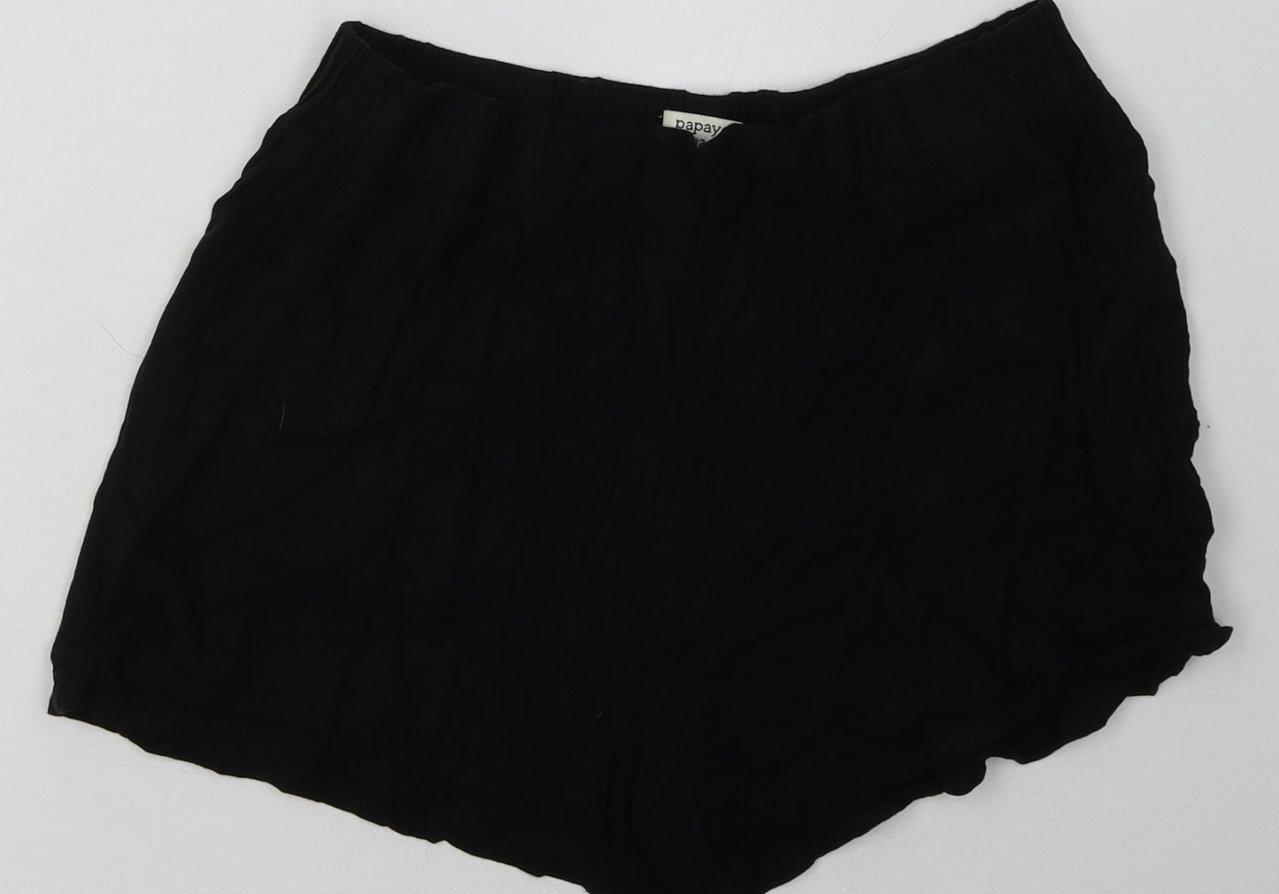 Matalan Womens Black  Viscose Sweat Shorts Size 12  Regular
