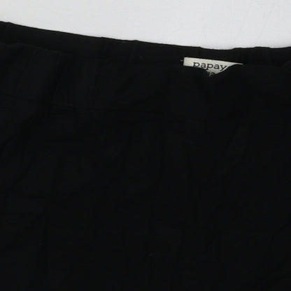 Matalan Womens Black  Viscose Sweat Shorts Size 12  Regular