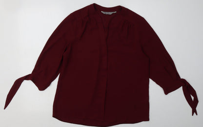 Womens UK Size 10 Dorothy Perkins Purple Basic Blouse