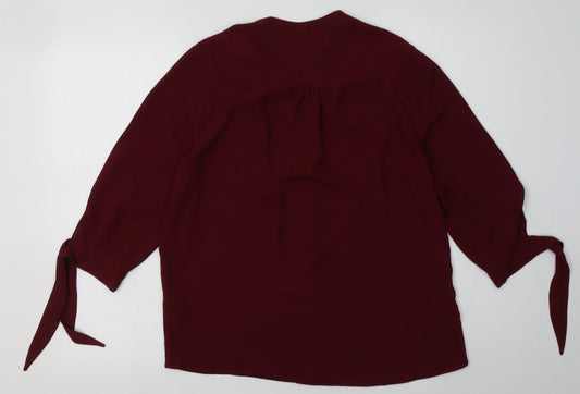 Womens UK Size 10 Dorothy Perkins Purple Basic Blouse