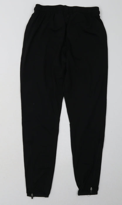 Macron Mens Black  Polyester Jogger Trousers Size XS L28 in Regular Tie - Stoke City