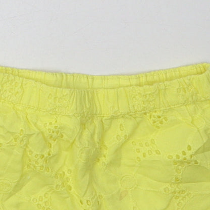 Nutmeg Girls Yellow Argyle/Diamond Cotton Shorts Outfit/Set Size 0-3 Months
