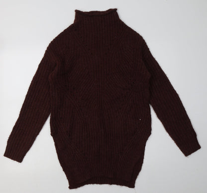 Matalan Womens Brown  Acrylic Pullover Sweatshirt Size S  Pullover