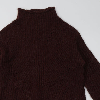 Matalan Womens Brown  Acrylic Pullover Sweatshirt Size S  Pullover